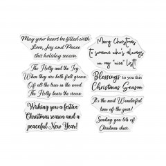 Clear Stamps - Holly & Ivy - Christmas Sentiments