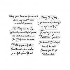 Clear Stamps - Holly & Ivy - Christmas Sentiments