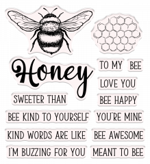 Clear Stamp & Cutting Die - Honeysuckle - Sweet Honeybee