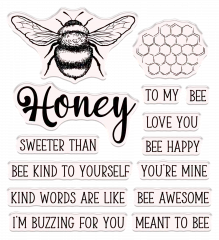 Clear Stamp & Cutting Die - Honeysuckle - Sweet Honeybee