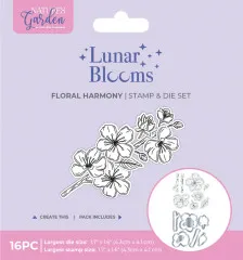 Stamp and Die Set - Lunar Blooms - Floral Harmony