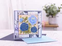 Midnight Floral - 3D Embossing Folder & Metal Die - Rose Blooms