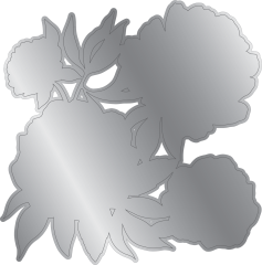 Midnight Floral - 3D Embossing Folder & Metal Die - Rose Blooms