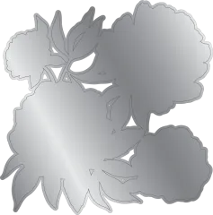 Midnight Floral - 3D Embossing Folder & Metal Die - Rose Blooms