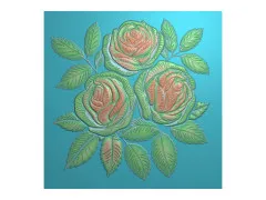 Midnight Floral - 3D Embossing Folder & Metal Die - Rose Blooms