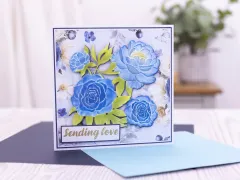 Midnight Floral - 3D Embossing Folder & Metal Die - Rose Blooms