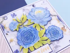 Midnight Floral - 3D Embossing Folder & Metal Die - Rose Blooms