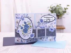 Clear Stamp & Cutting Die - Midnight Floral - Butterfly & Rose Blooms