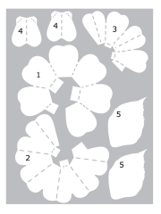 Midnight Floral - 3D Template Pop Up Rose