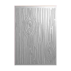 Embossing Folder - Thankful & Blessed - Wood Bark