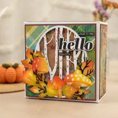 Stamp and Die Set - Natures Garden - Thankful & Blessed - Hello