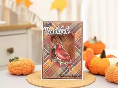 Stamp and Die Set - Natures Garden - Thankful & Blessed - Northern Cardinal