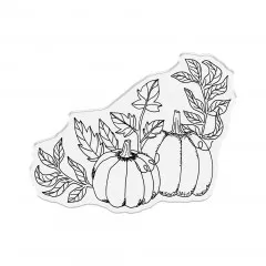 Clear Stamps - Thankful & Blessed - Pumpkin Corner