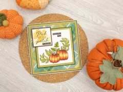 Clear Stamps - Thankful & Blessed - Pumpkin Corner