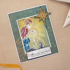 Metal Cutting Die - O Holy Night - Let us Adore Him