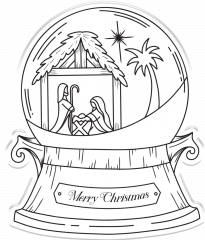 Clear Stamps and Cutting Die - O Holy Night - Away in a Manger