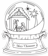 Clear Stamps and Cutting Die - O Holy Night - Away in a Manger