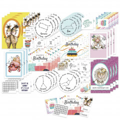 Polkadoodles - Zodiac Die-Cut Toppers Pack