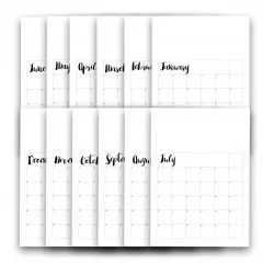 Polkadoodles - DIY Kalender Kit - Perpetual Calendar Template