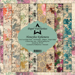 Paper Favourites Honeybee Ephemera 6x6 Paper Pack