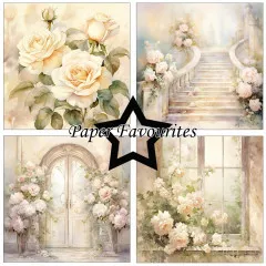 Paper Favourites - Shabby Chic Roses - 6x6 Paper Pack