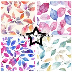 Paper Favourites - Iridescent Leaf Texture - 6x6 Paper Pack