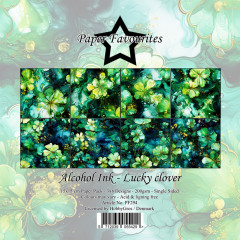 Paper Favourites - Alcohol Ink - Lucky Clover - 6x6 Paper Pack