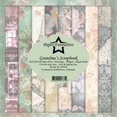 Paper Favourites - Grandmas Scrapbook - 12x12 Paper Pack