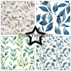 Paper Favourites - Iridescent Leaf Texture - 12x12 Paper Pack