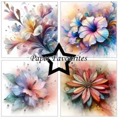 Paper Favourites - Abstract Flowers - 6x6 Paper Pack