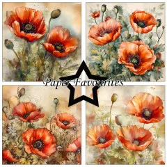 Paper Favourites - Poppy - 6x6 Paper Pack