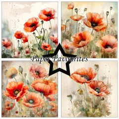 Paper Favourites - Poppy - 6x6 Paper Pack