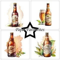 Paper Favourites - Bottle of Beer - 6x6 Paper Pack