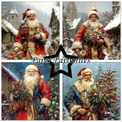 Paper Favourites - Vintage Santa - 6x6 Paper Pack
