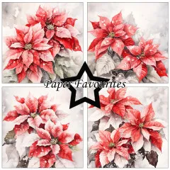 Paper Favourites - Poinsettia - 6x6 Paper Pack