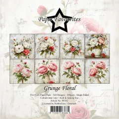 Paper Favourites - Grunge Floral - 6x6 Paper Pack