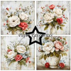 Paper Favourites - Grunge Floral - 6x6 Paper Pack