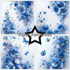 Paper Favourites - Blue Flowers - 6x6 Paper Pack