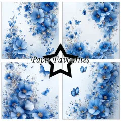 Paper Favourites - Blue Flowers - 6x6 Paper Pack