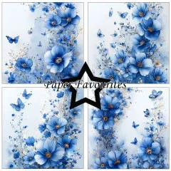 Paper Favourites - Blue Flowers - 6x6 Paper Pack