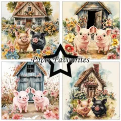 Paper Favourites - Happy Pigs - 6x6 Paper Pack