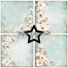 Paper Favourites - Dusty Blue Magnolia - 6x6 Paper Pack