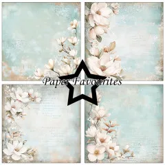 Paper Favourites - Dusty Blue Magnolia - 6x6 Paper Pack