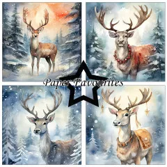 Paper Favourites - Christmas Stag - 12x12 Paper Pack