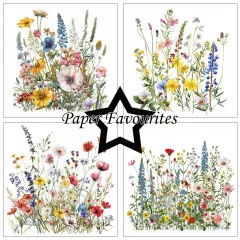 Paper Favourites - Wild Flowers - 12x12 Paper Pack