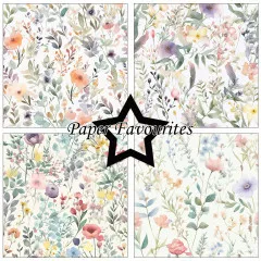 Paper Favourites - Spring Flowers - 12x12 Paper Pack