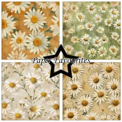 Paper Favourites - Vintage Daisies - 12x12 Paper Pack