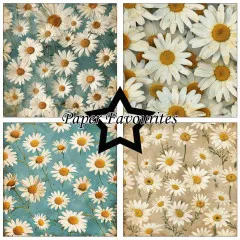 Paper Favourites - Vintage Daisies - 12x12 Paper Pack