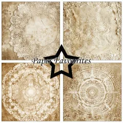 Paper Favourites - Vintage Doily - 12x12 Paper Pack