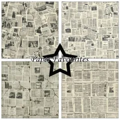 Paper Favourites - Vintage Newspaper - 12x12 Paper Pack